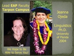 Prof. Jeanna Ojeda, Ph.D., Clearwater Campus